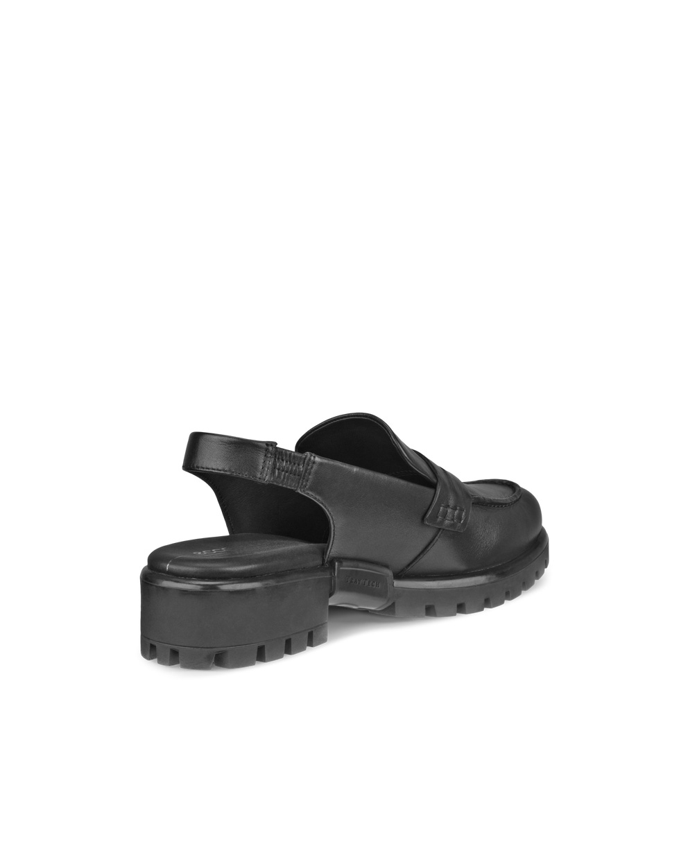 Women's ECCO® Modtray Leather Slingback - Black - Back