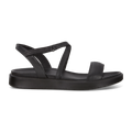 ECCO Women's Flowt Lx Flat Sandals - Black - Outside