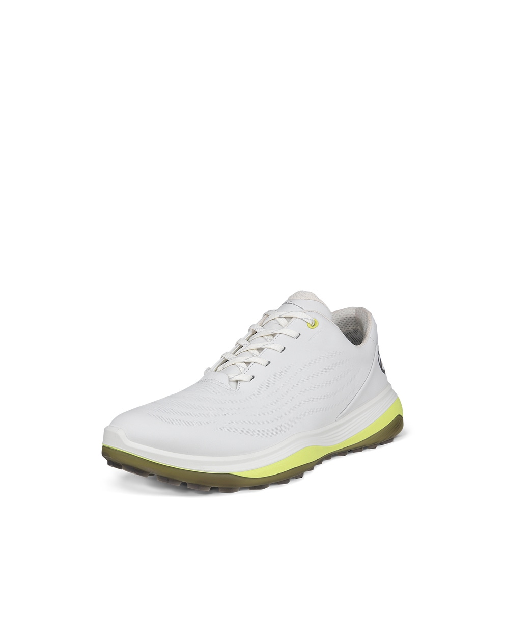 ECCO® Golf LT1 chaussure de golf imperméable en cuir pour homme - Blanc - Main