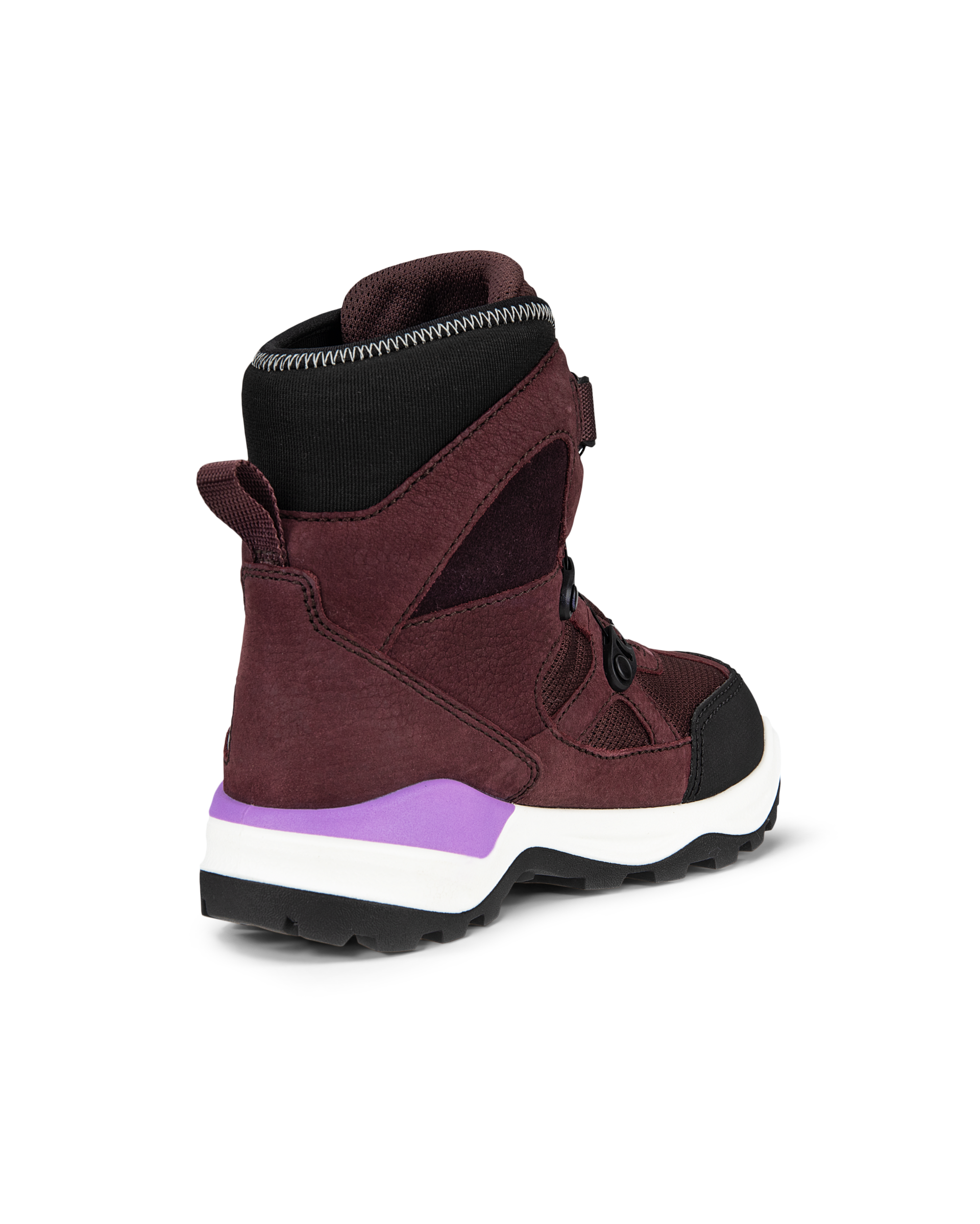 Botines de invierno de nobuk Gore-Tex ECCO® Snow Mountain para niño/a - Violeta - Back