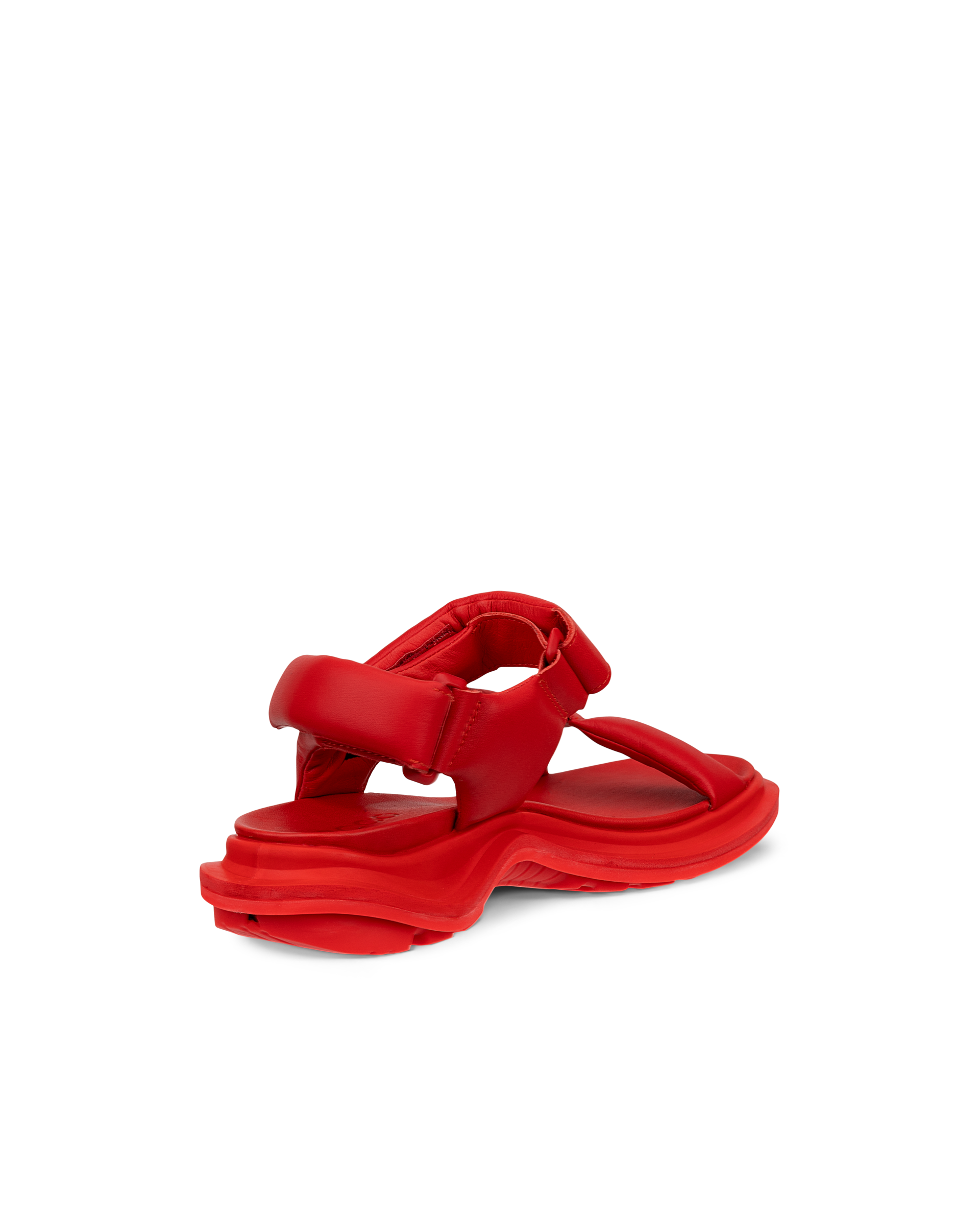 Women's ECCO® Offroad Leather Walking Sandal - Red - Back