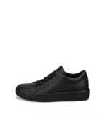 Kids' ECCO® Soft 60 Leather Sneaker - Black - Outside