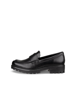 ECCO® Modtray mocassins en cuir pour femme - Noir - Outside