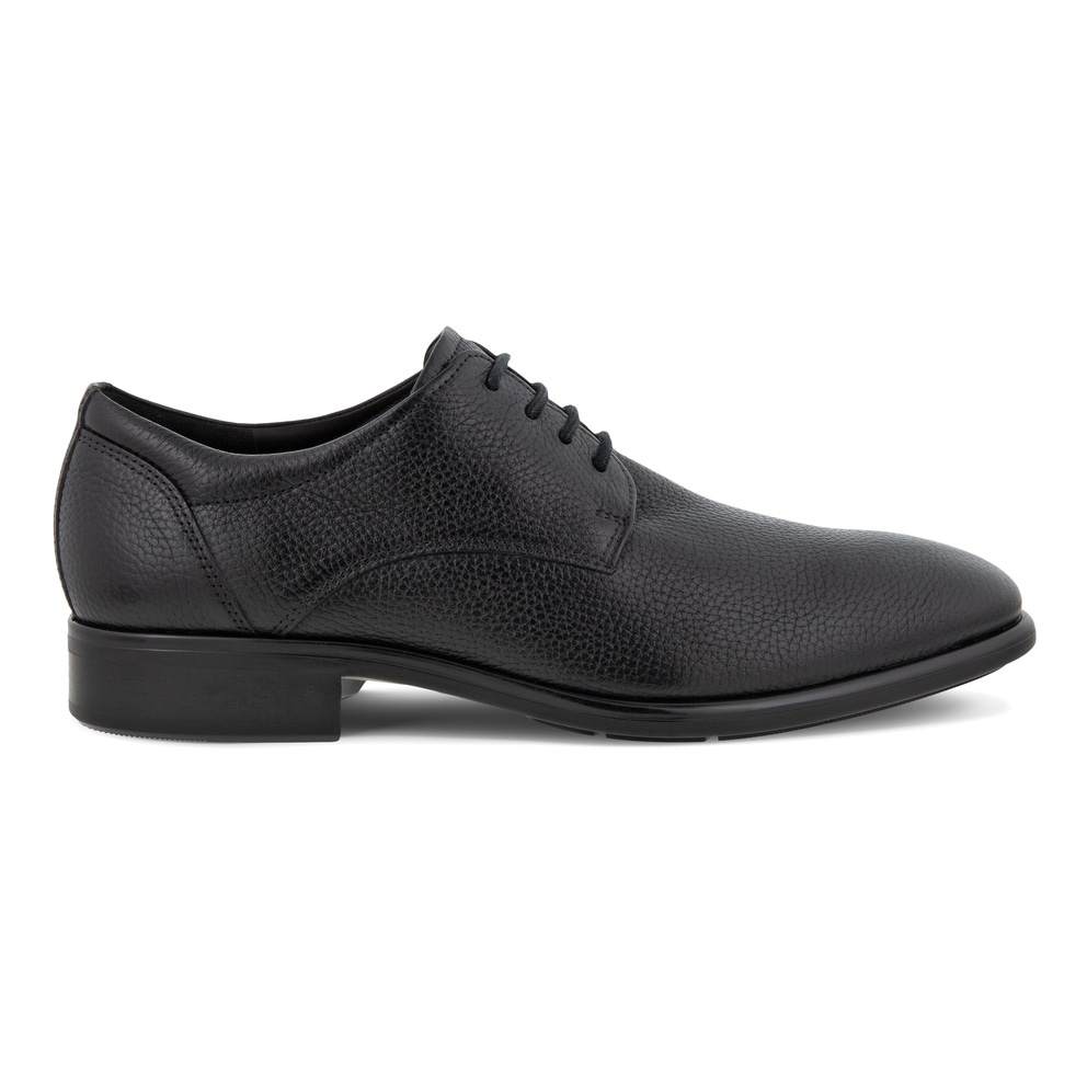 ECCO Men's Citytray Derby - Black - Outside