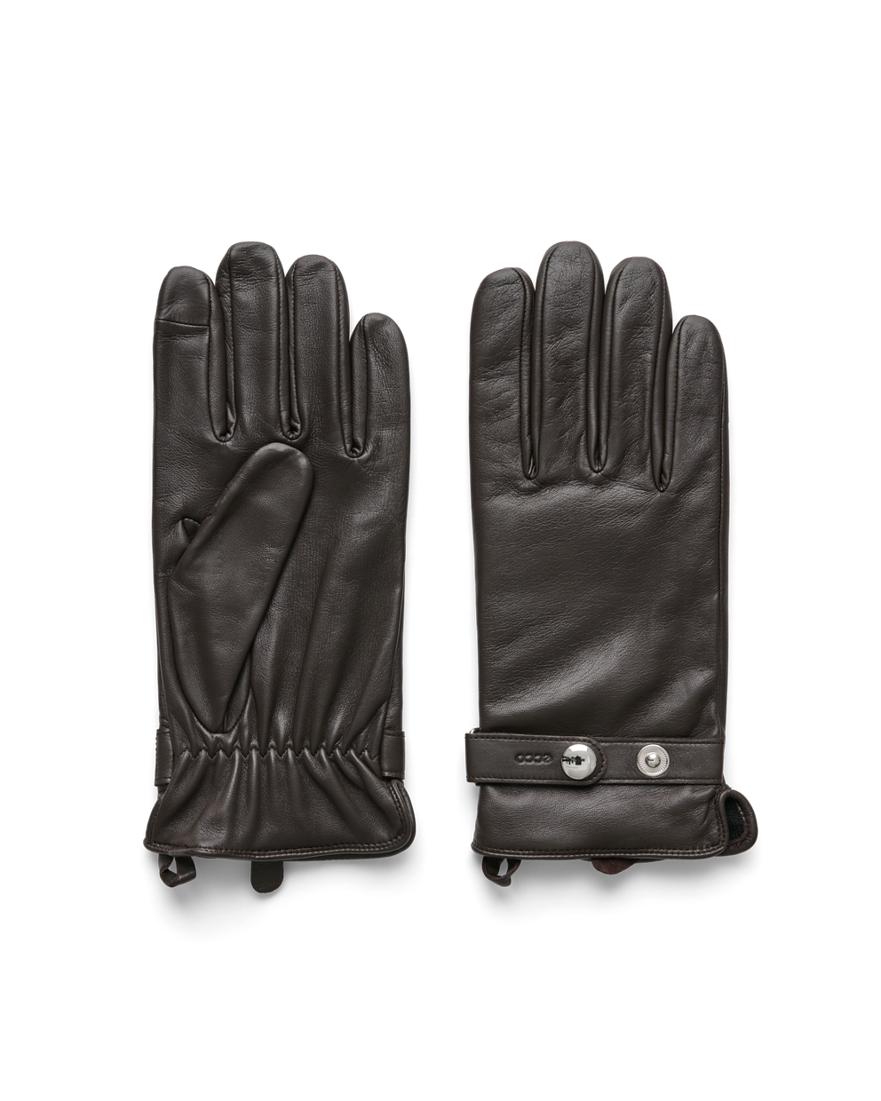 ECCO® Gloves nahkkindad meestele - Pruun - Main