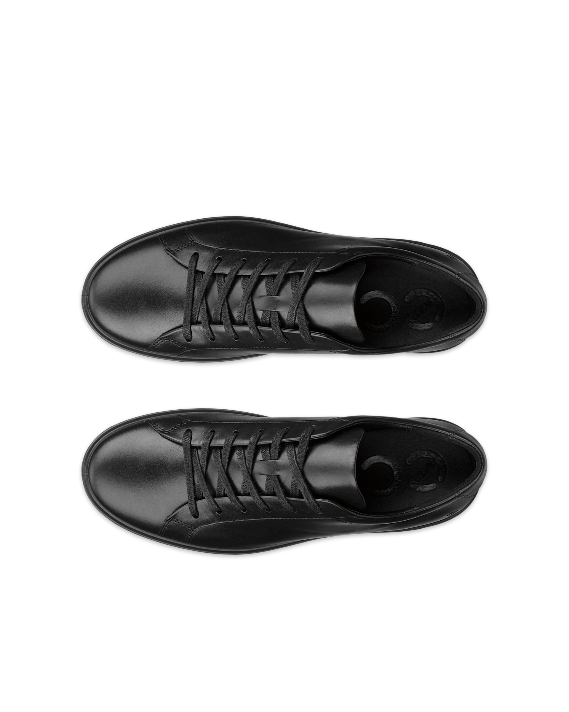 ECCO SOFT 60 MEN メンズ レザースニーカー | ブラック