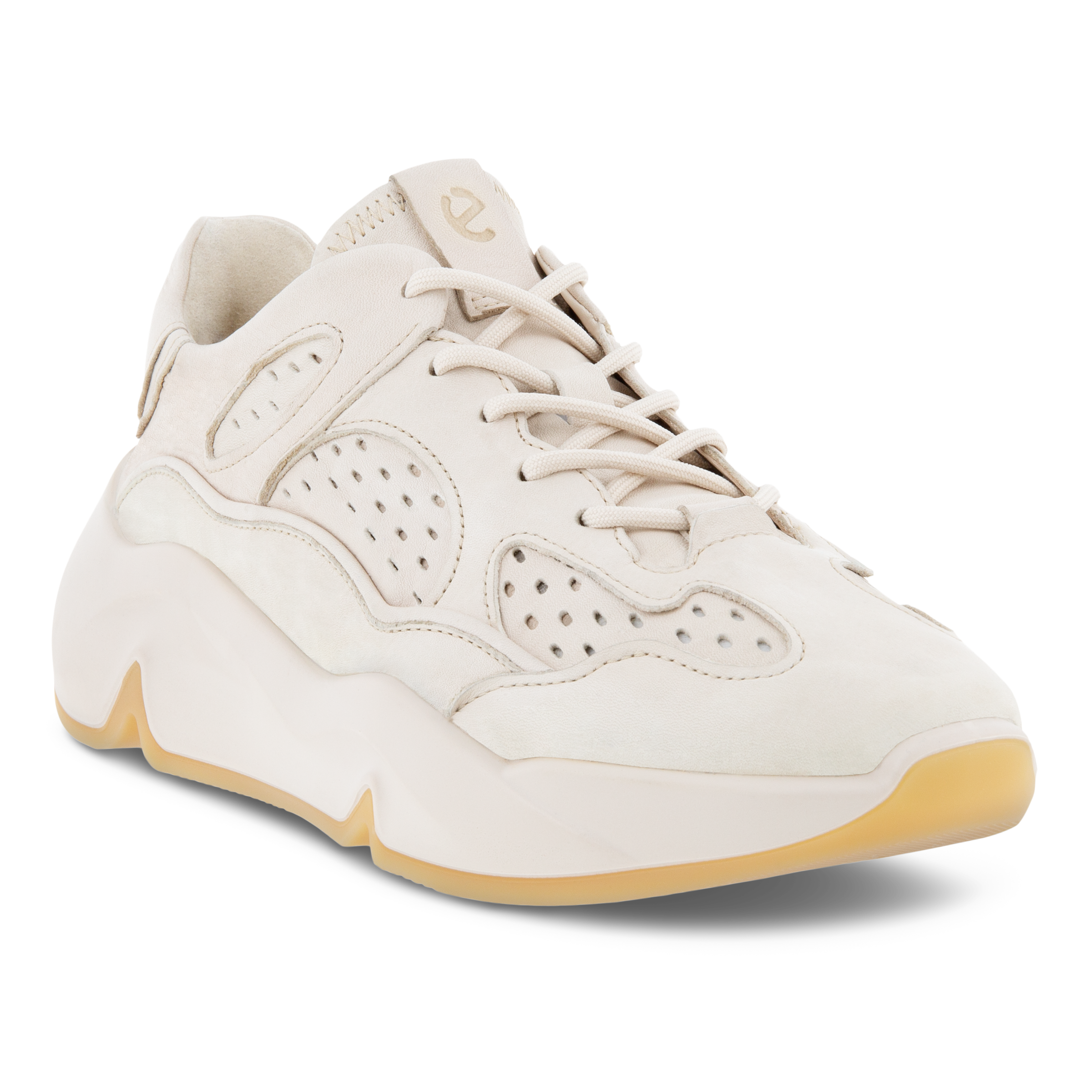 Women's ECCO® Chunky Sneaker Leather Platform Sneaker | Beige