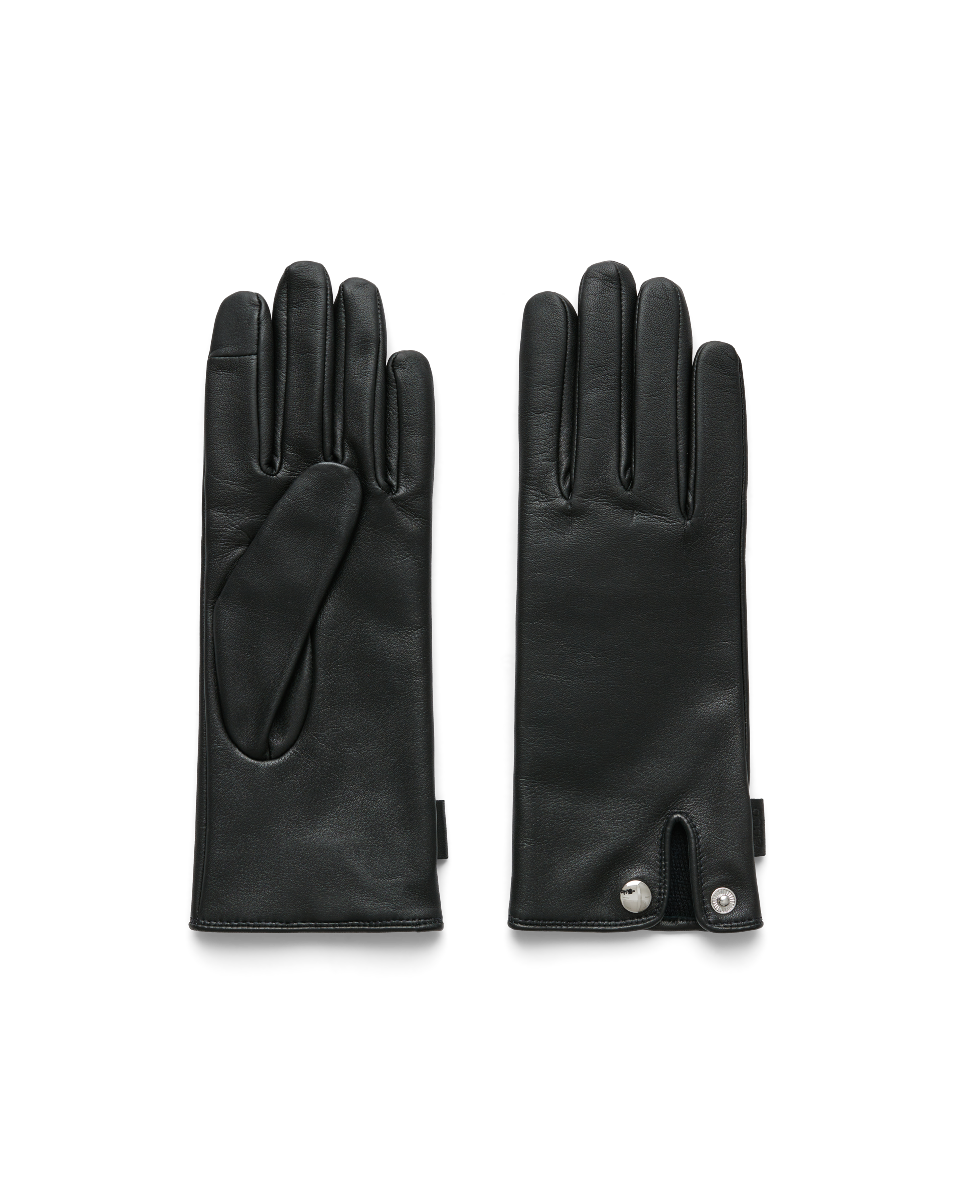 Women's ECCO® Gloves Leather Gloves - Black - Main