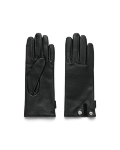 Women's ECCO® Gloves Leather Gloves - Black - Main