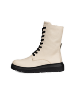 Botas de piel con cordones ECCO® Nouvelle para mujer - Negro - Outside