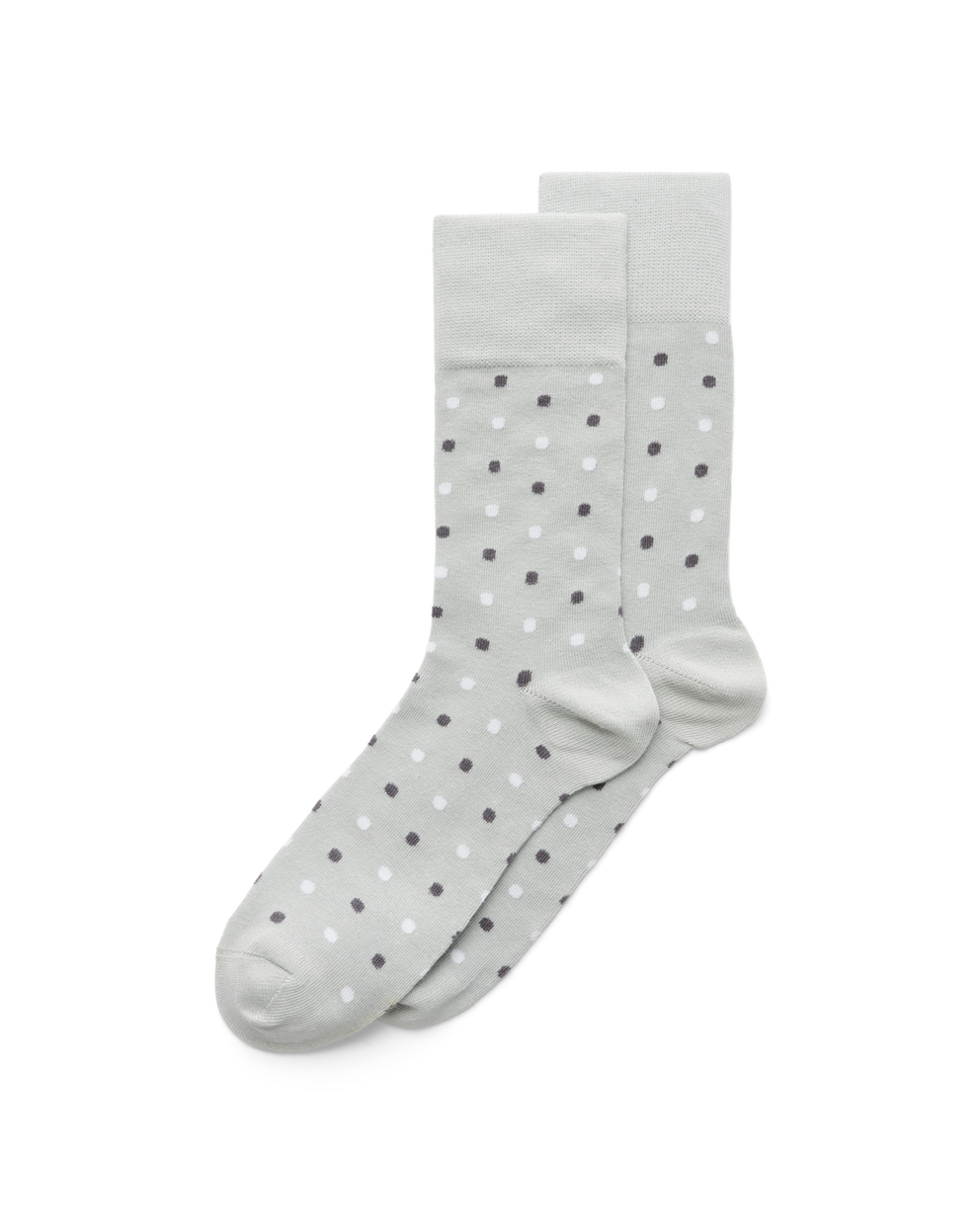 ECCO® Classic Dotted Mid-Cut Socks - Grey - Main