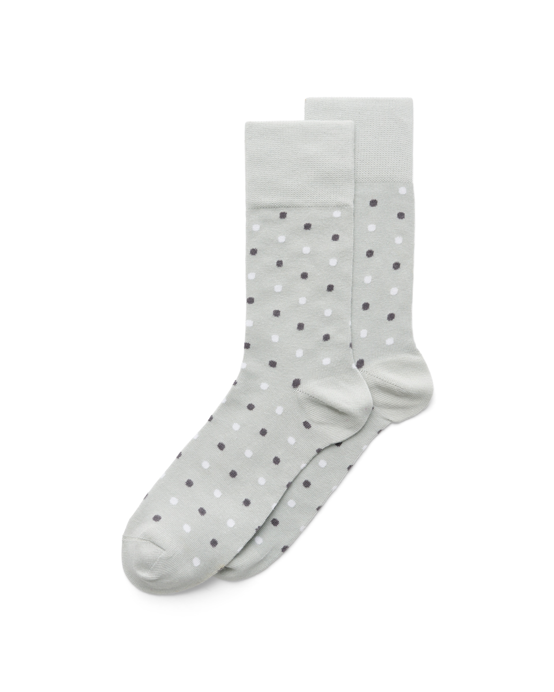 Men's ECCOยฎ Classic Dotted Mid-Cut Socks - Grey - Main