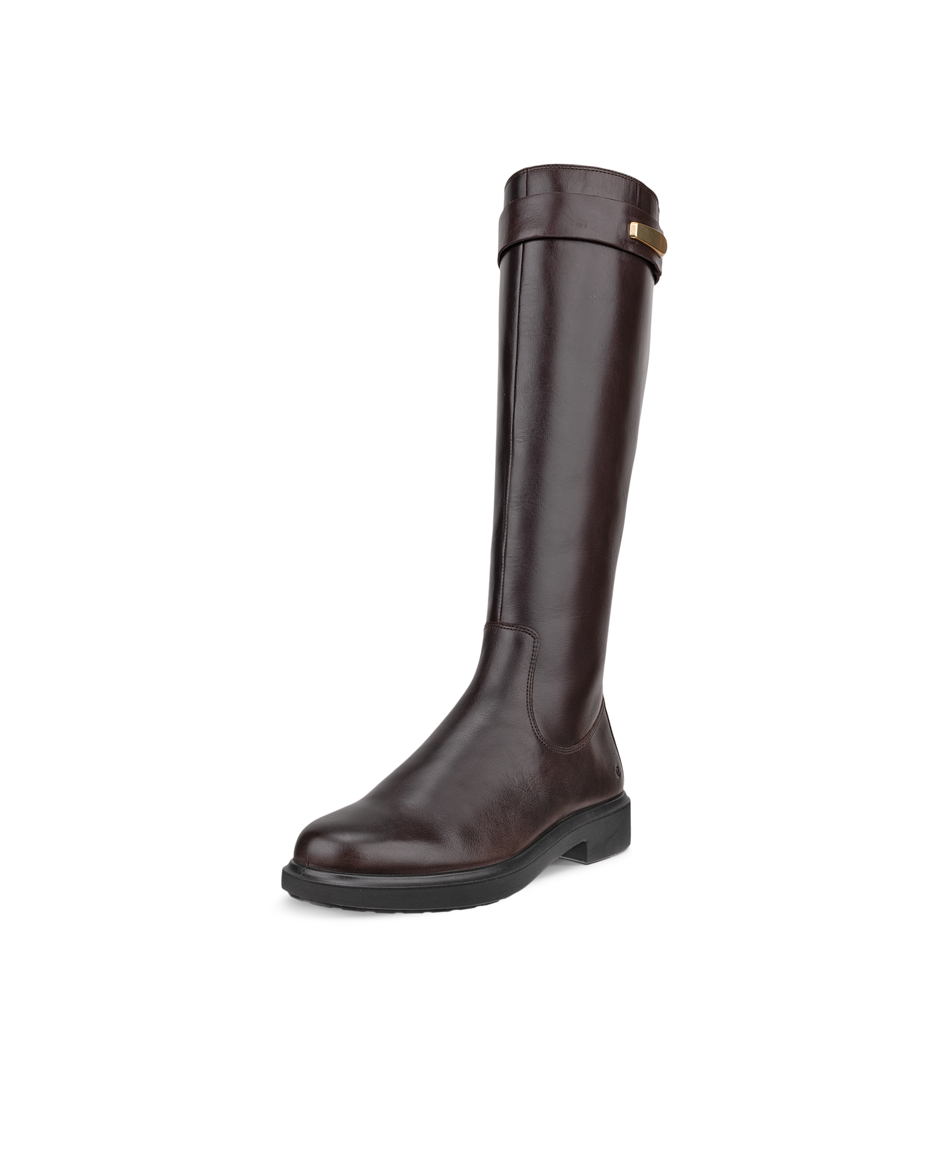 Women's ECCO® Metropole Amsterdam Leather High-Cut Boot - Brown - Main