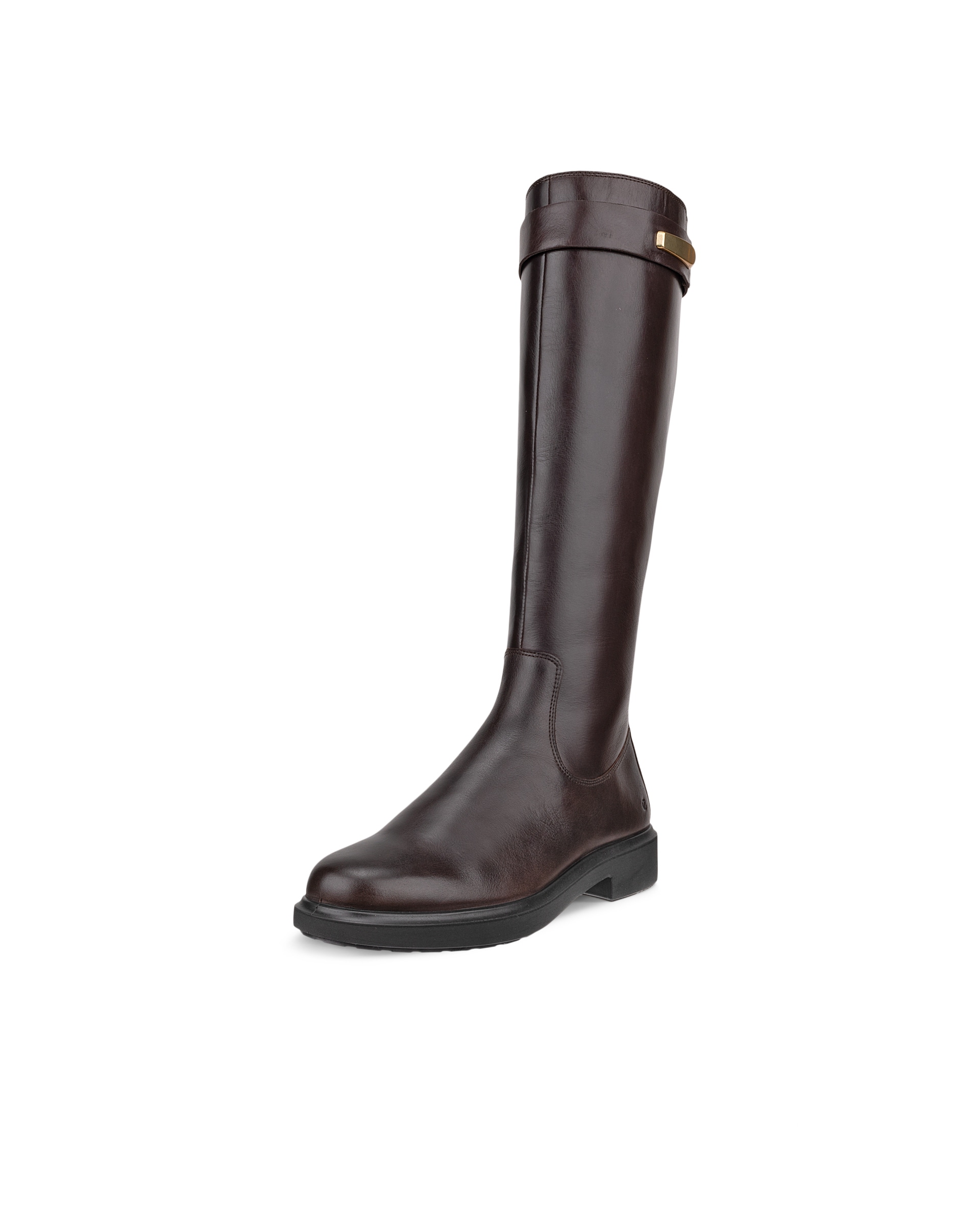 Women's ECCO® Metropole Amsterdam Leather High-Cut Boot - Brown - Main