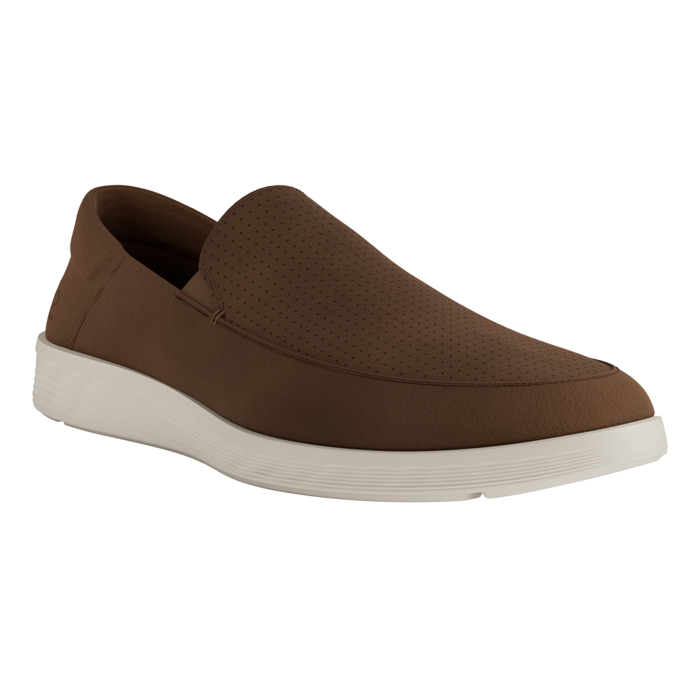 Men's ECCO® S Lite Hybrid Suede Slip-On - Brown - Main