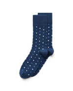 ECCO® Classic Dotted Mid-Cut Socks - Blue - Main