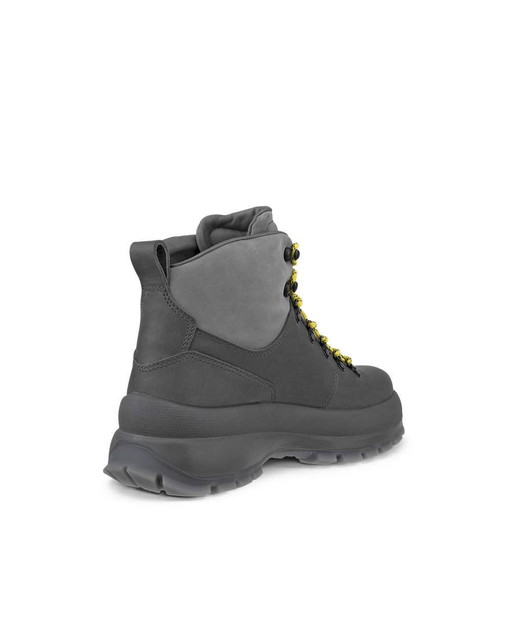 Botas de piel impermeable con cordones ECCO® Track 30 para hombre - Gris - Back