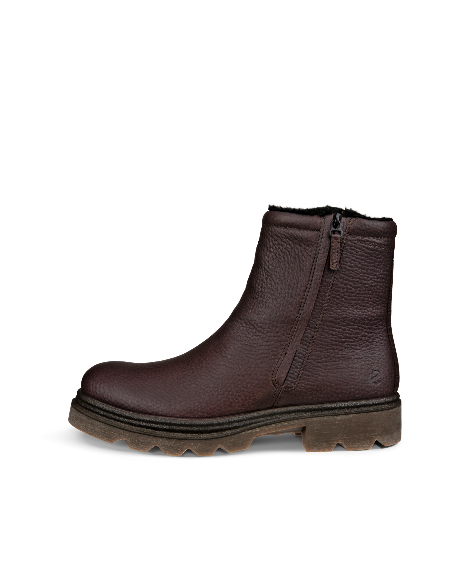 Botas impermeables de piel ECCO® Grainer para hombre - Marrón - Outside