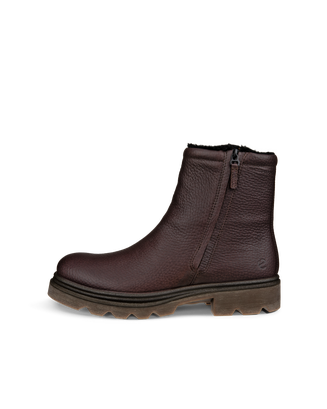 Botas impermeables de piel ECCO® Grainer para hombre - Marrón - Outside