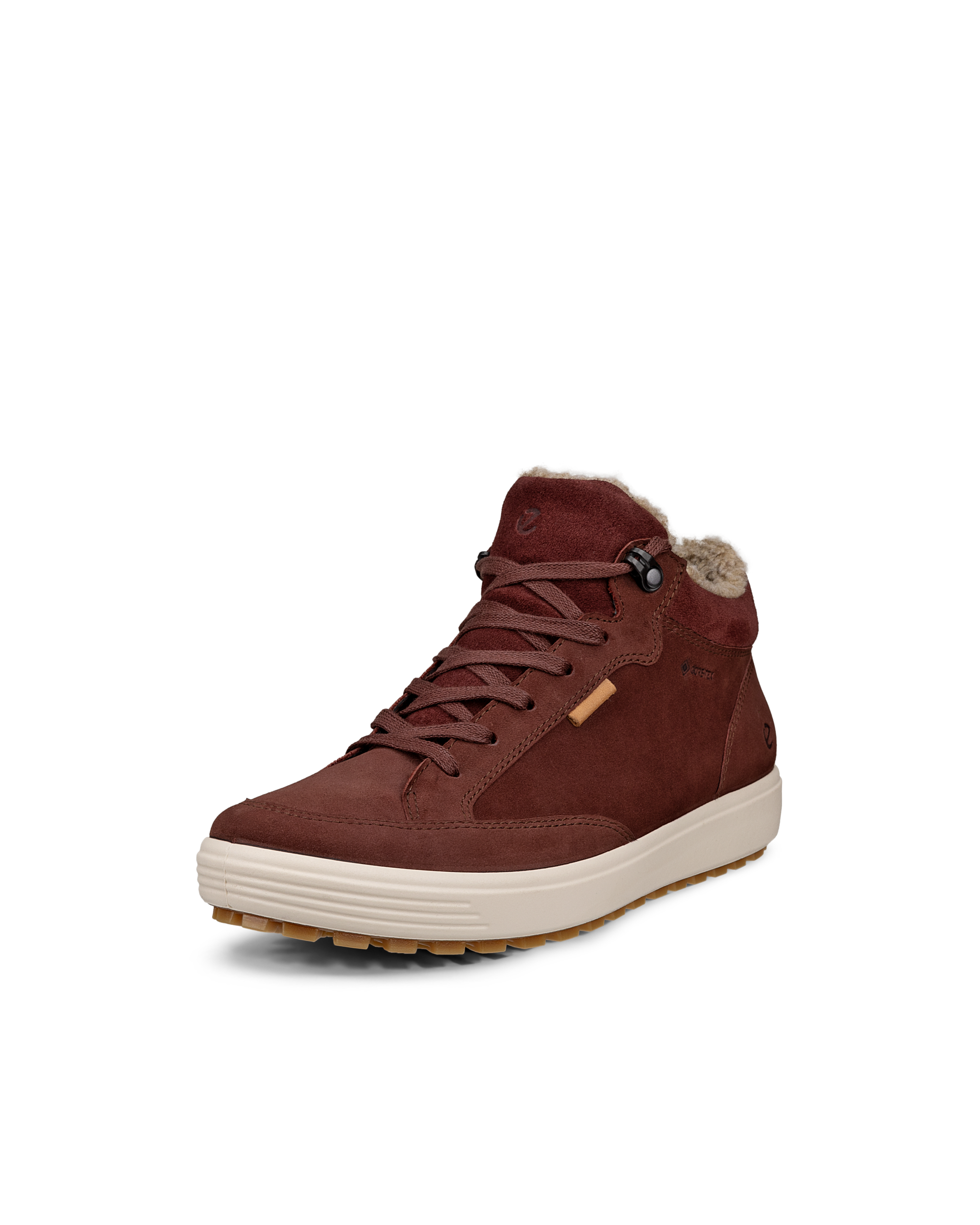 Women's ECCO® Soft 7 Tred Nubuck Gore-Tex Mid-Cut Boot - Brown - Main