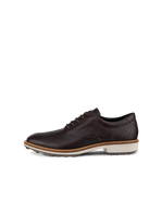 Men's ECCO® Golf Classic Hybrid Leather Shoe - Brown - Outside