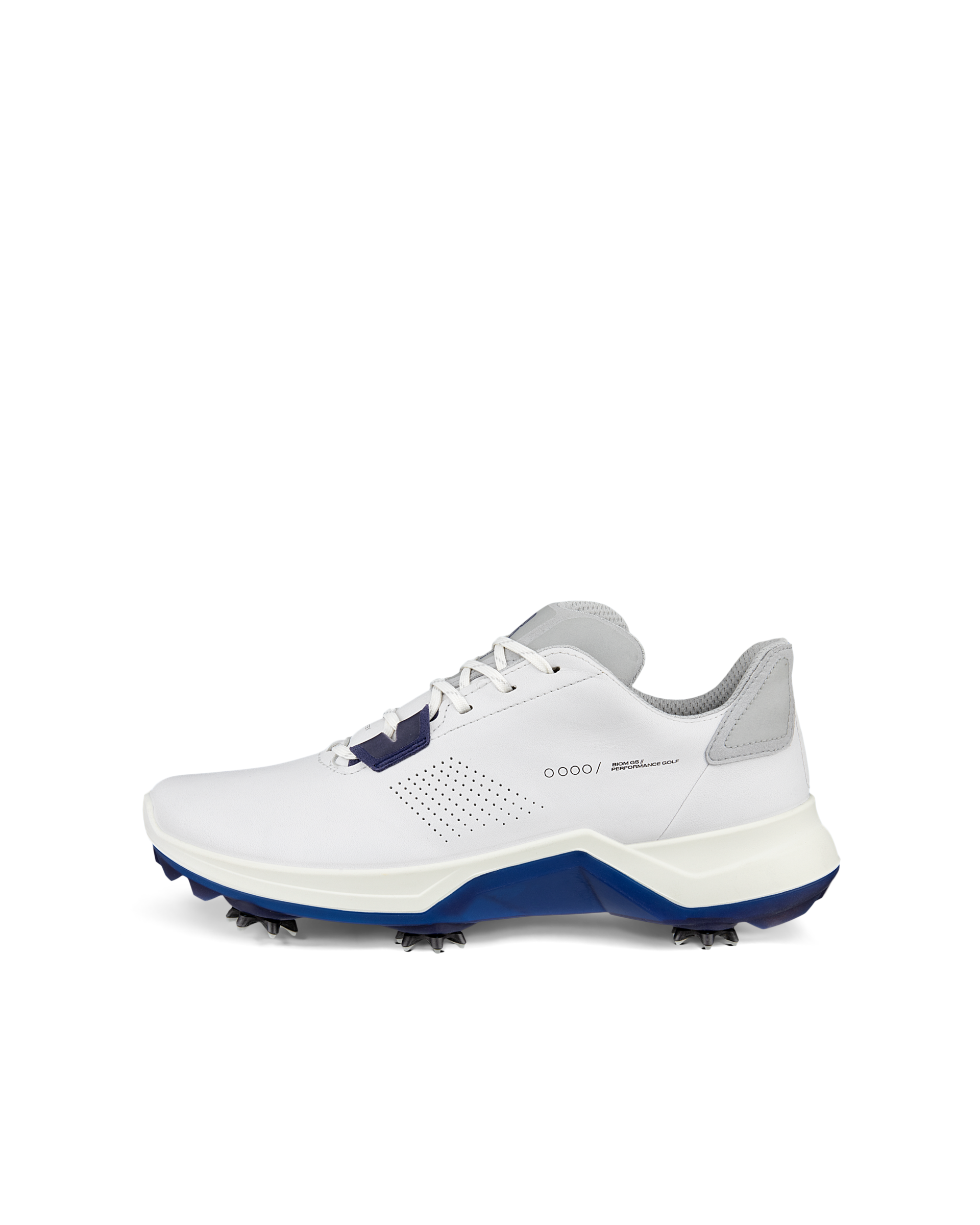 Men's ECCO® Golf BIOM G5 Leather Gore-Tex Spikes Shoe - White - Outside