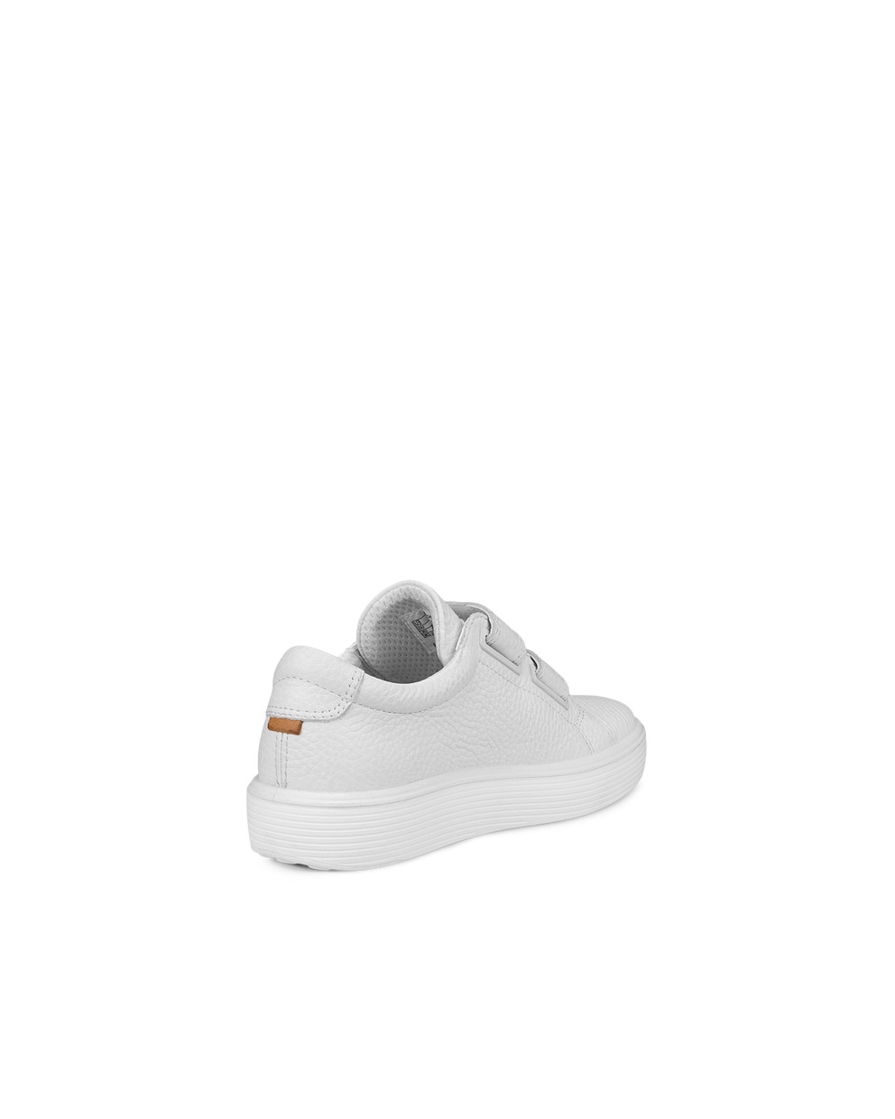 Kids' ECCO® Soft 60 Leather Sneaker - White - Back