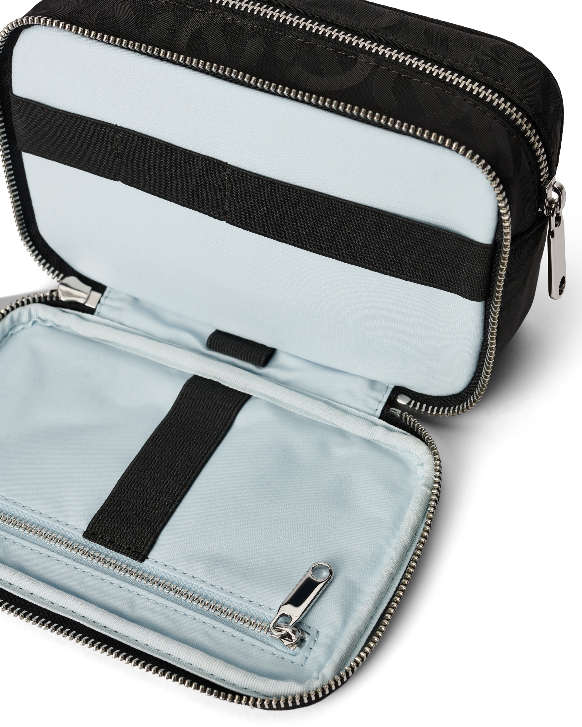 Usnjena etui torba ECCO® Tech Kit - Črna - Detail-1