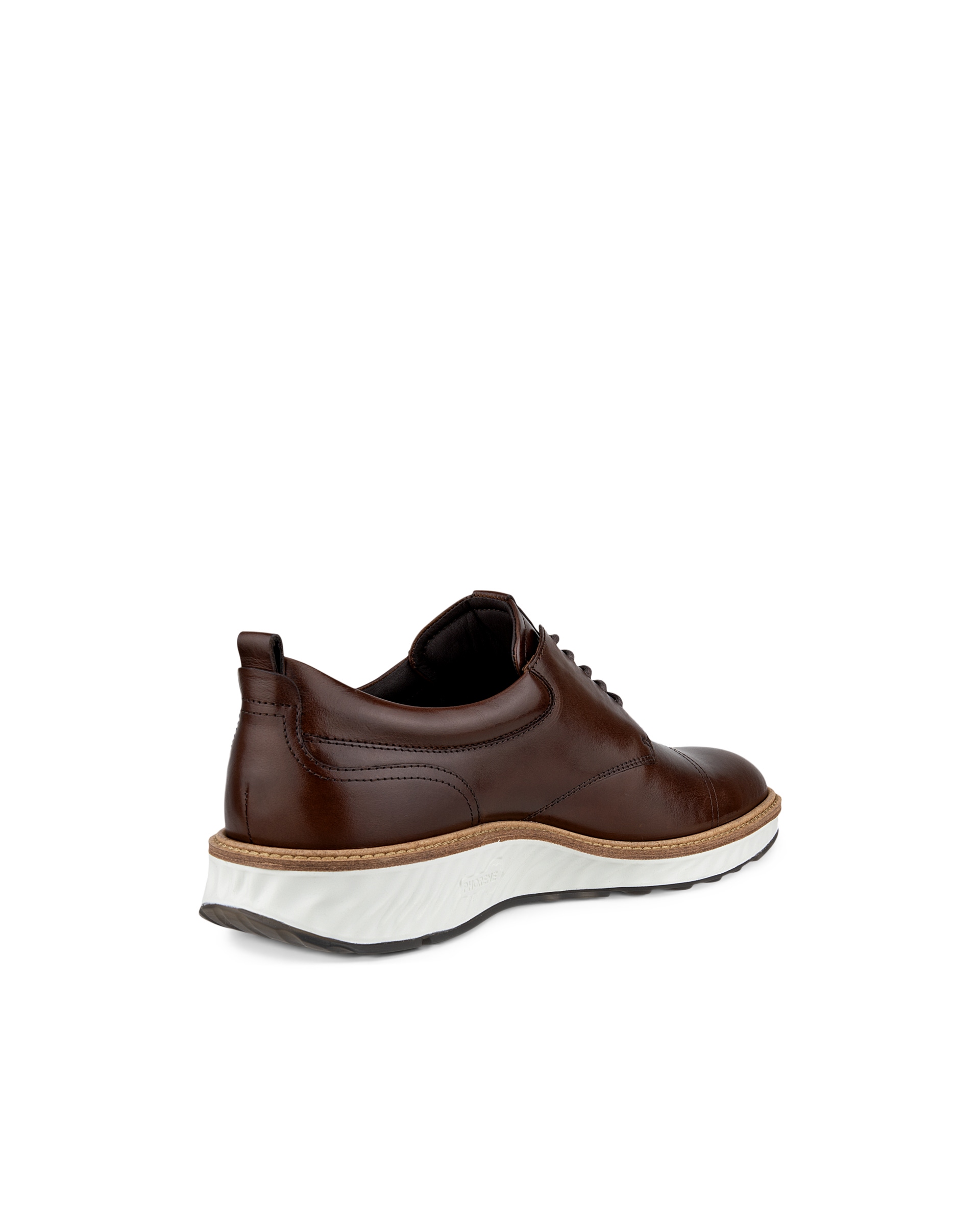 Men's ECCO® St.1 Hybrid Leather Derby Shoe - Brown - Back