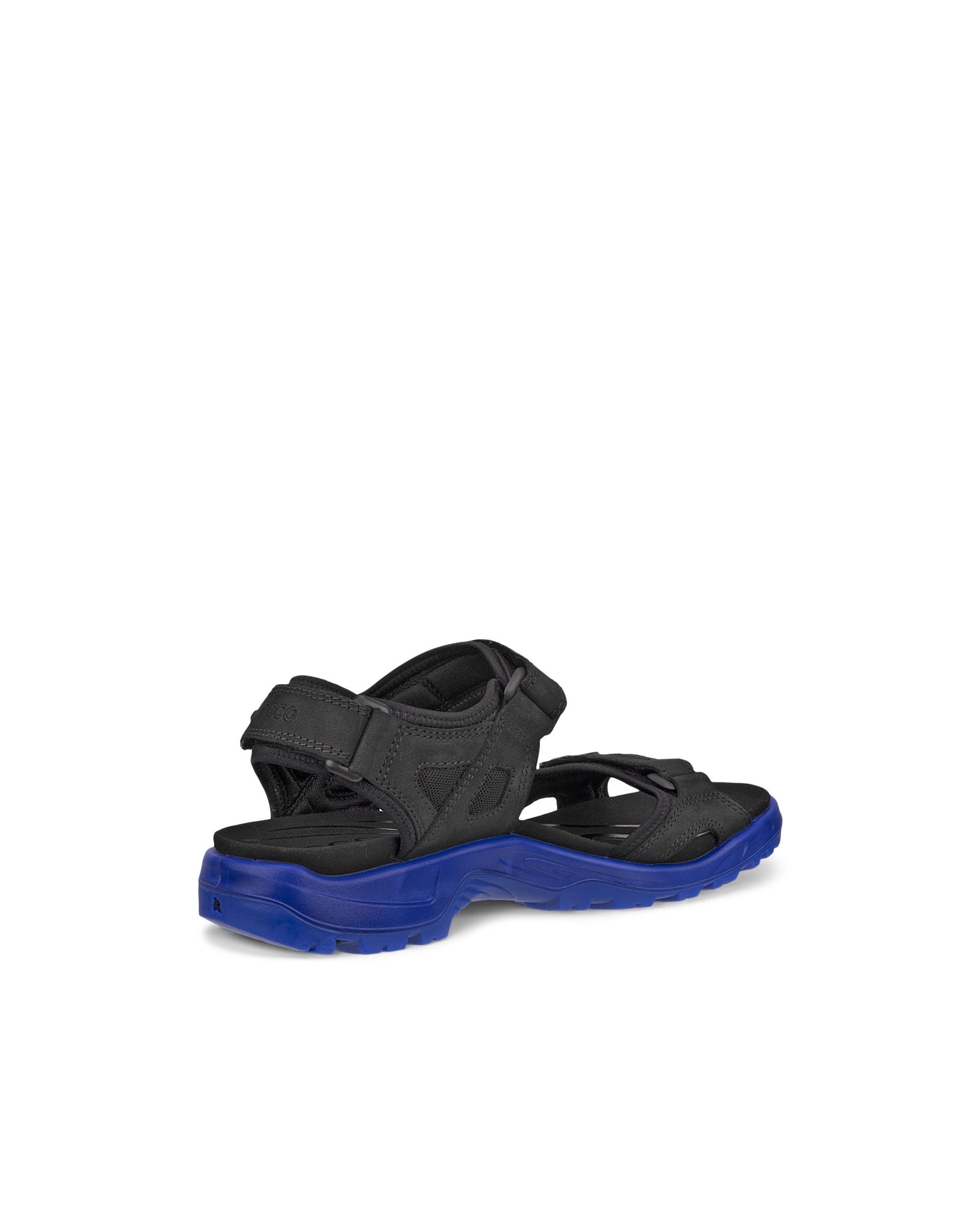 Men's ECCO® Offroad Nubuck Outdoor Sandal - Black - Back