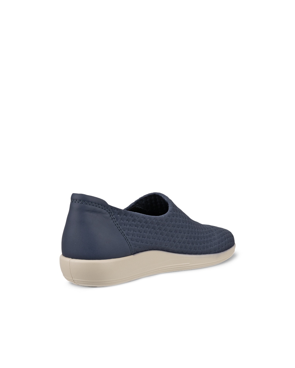 Women's ECCO® Soft 2.0 Textile Slip-On - Blue - Back