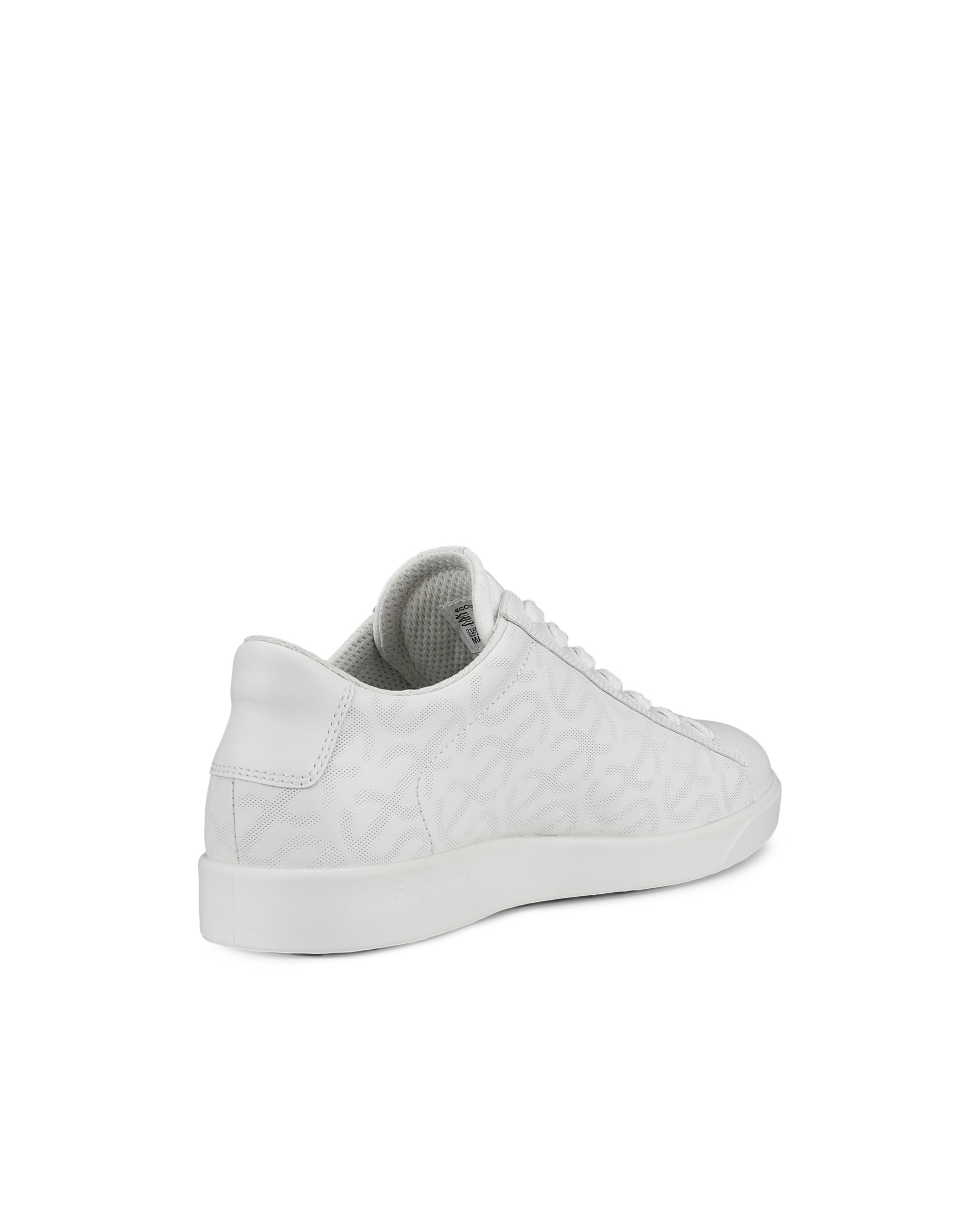 Women's ECCO® Street Lite Leather Sneaker - White - Back