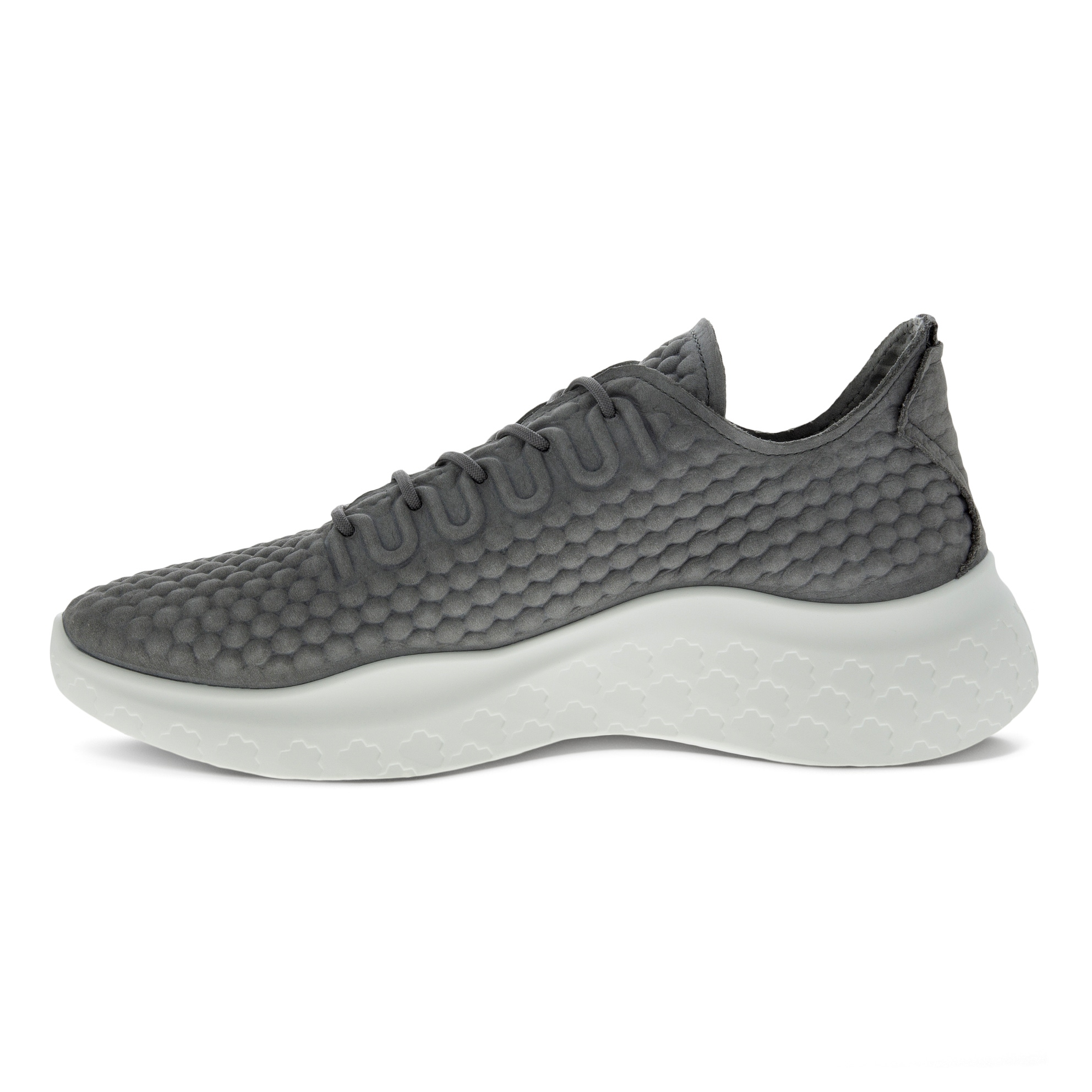 Men's ECCO® Therap Nubuck Sneaker - Grey - Inside