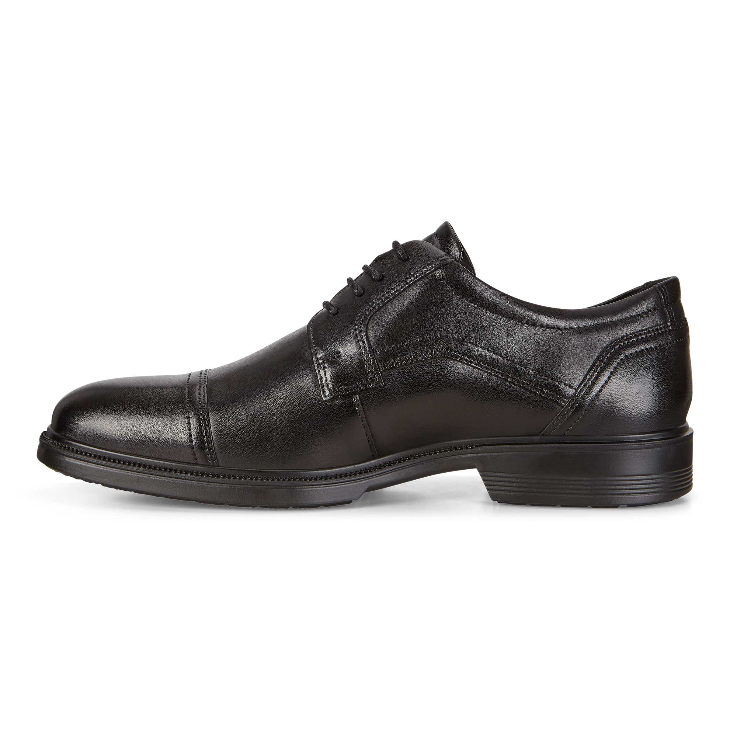 ECCO Men Lisbon Cap Toe Tie - Black - Inside