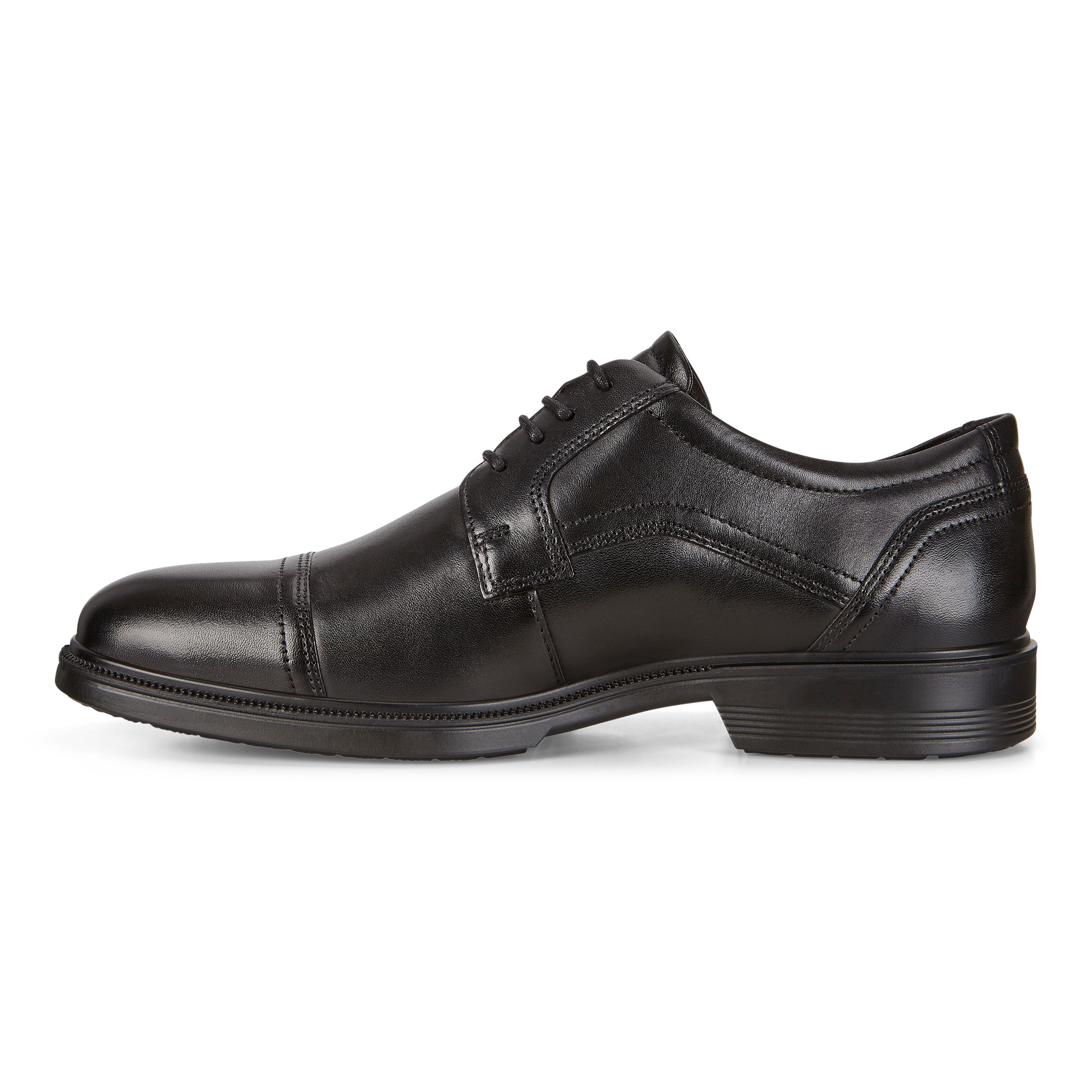 ECCO Men Lisbon Cap Toe Tie - Black - Inside