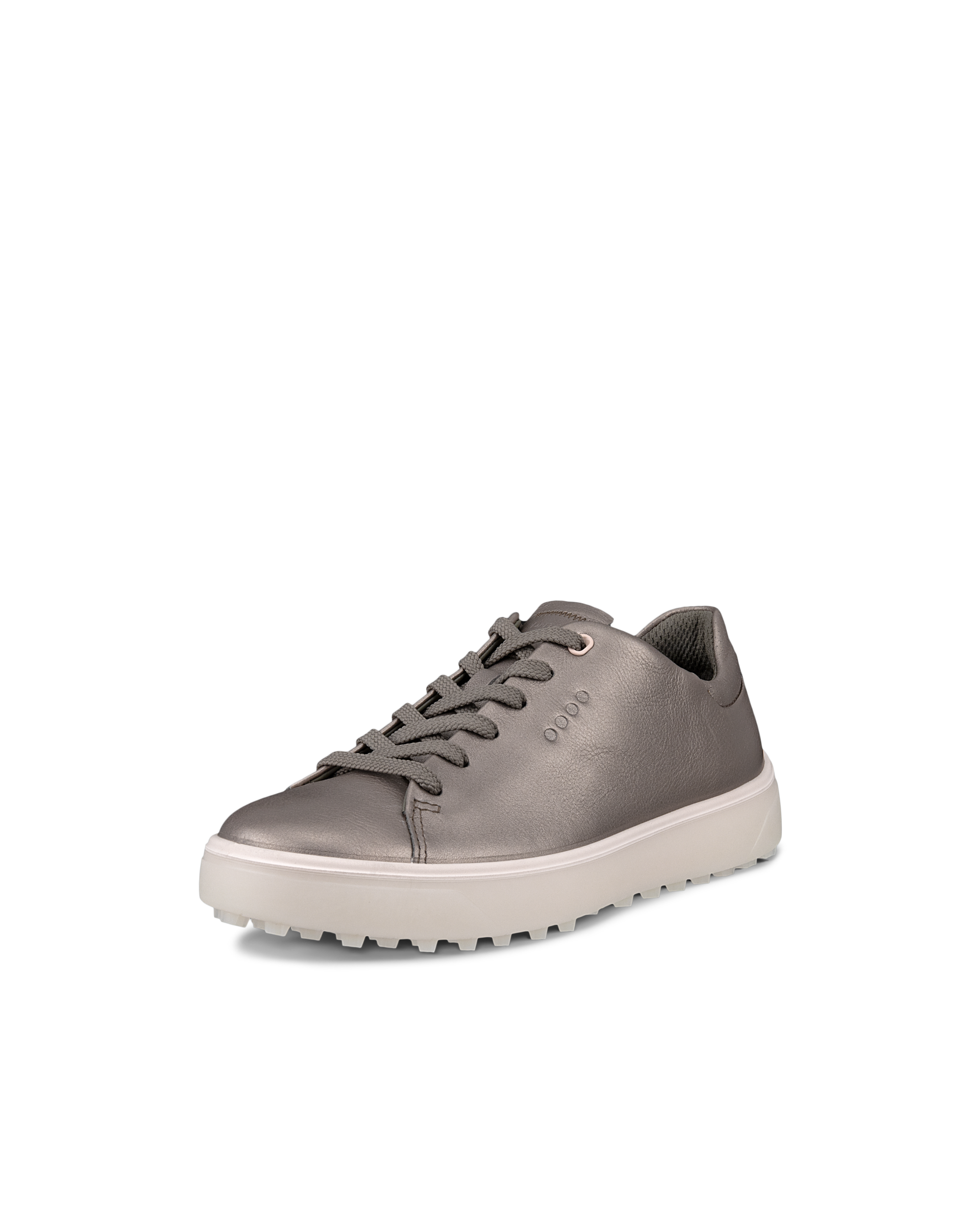 Women's ECCO® Golf Tray Leather Shoe - Metallics - Main