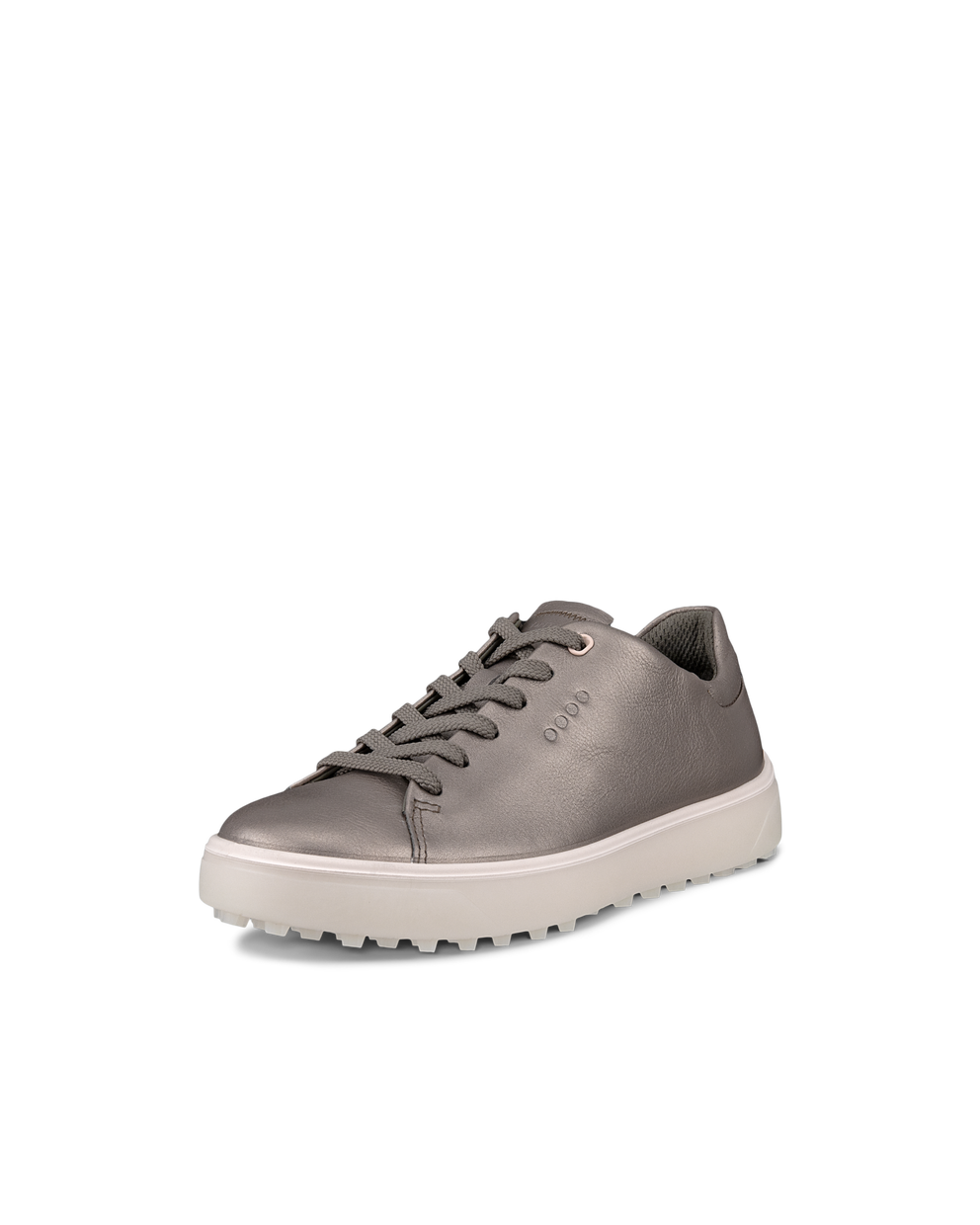 Women's ECCO® Golf Tray Leather Shoe - Metallics - Main