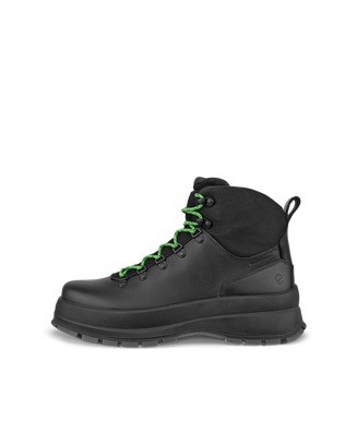 ECCO® Track 30 bottes de pluie en cuir à lacet pour homme - Noir - Outside