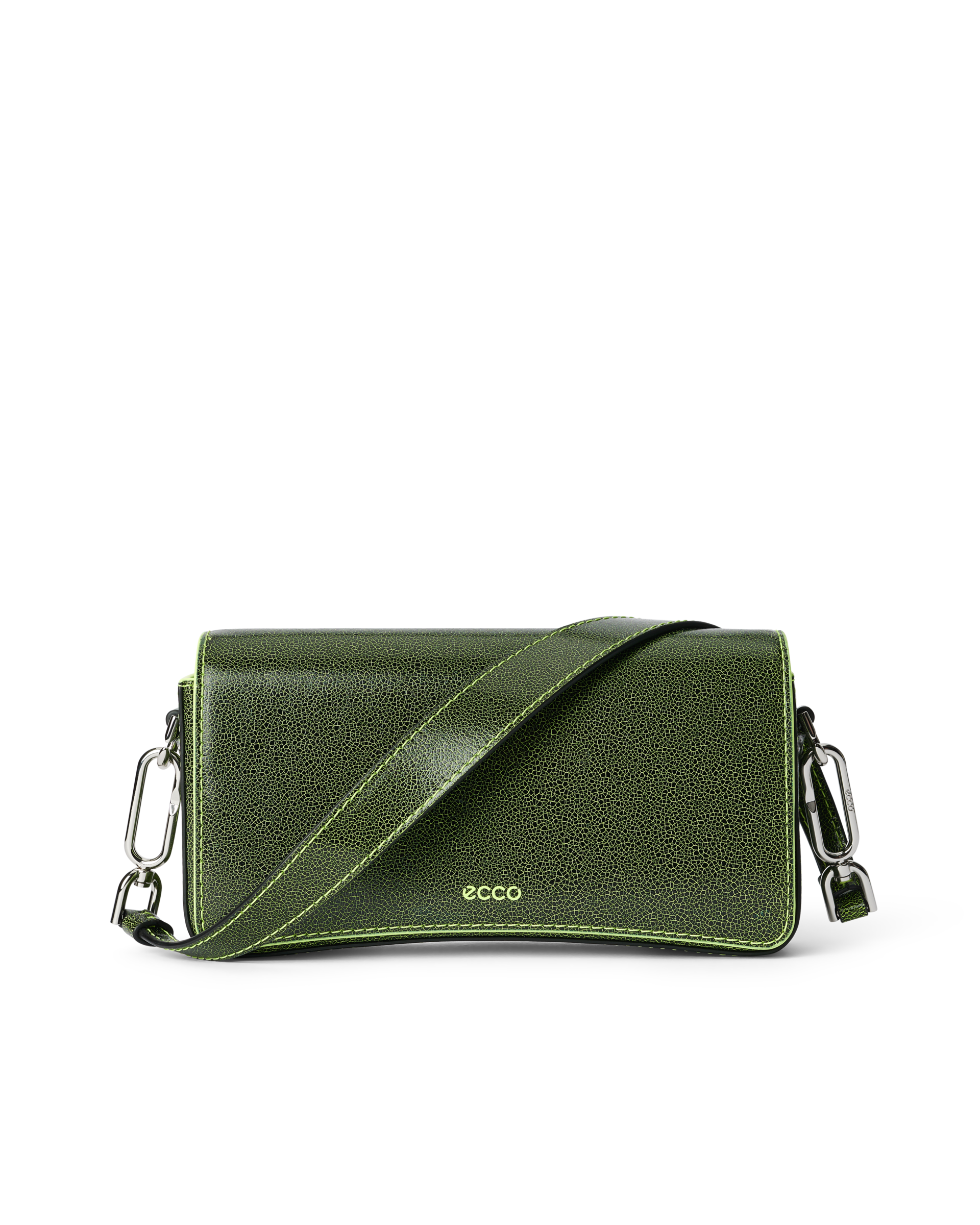 ECCO Pinch Bag S Cracked Leather - Green - Main