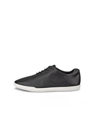 Women's ECCO® Simpil Leather Lace-Up Shoe - Black - Outside