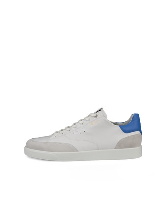 Men's ECCO® Street Lite Leather Sneaker - White - Outside