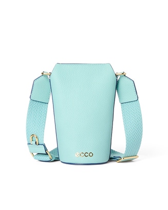 ECCO Pot Soft Pebbled レザークロスボディバッグ - Blue - Main