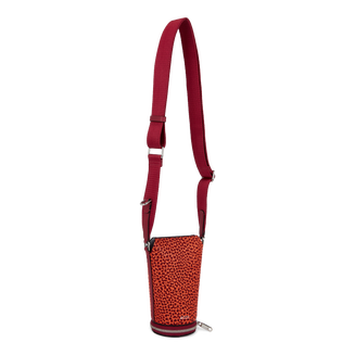 ECCO® Pot Bag Nook Spearling Leather Crossbody Bag - Red - Main