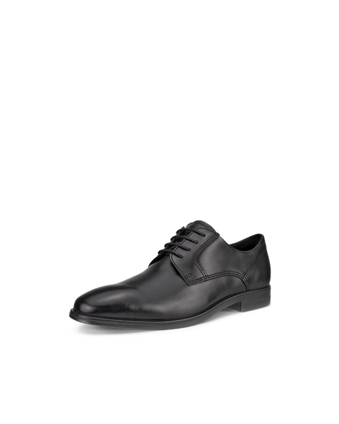 ECCO Men's Queenstown Plain-toe Derby Shoes - Black - Main