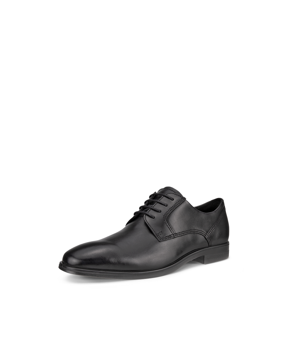 ECCO Men's Queenstown Plain-toe Derby Shoes - Black - Main