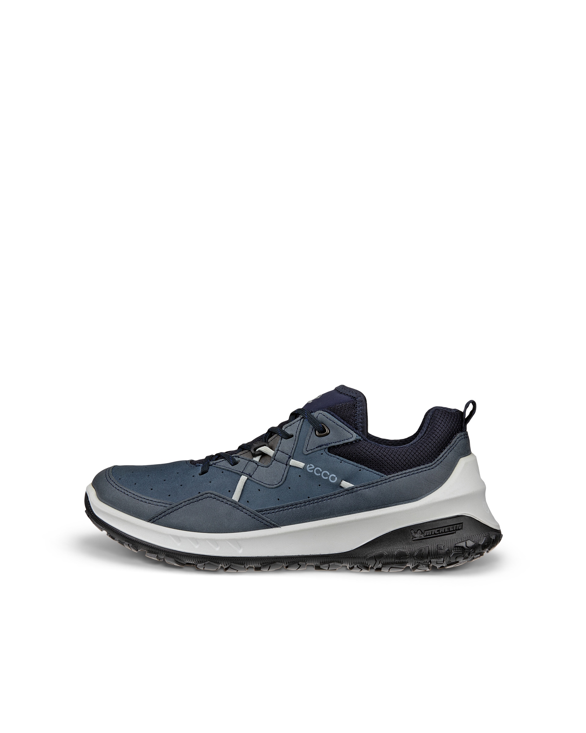 Women's ECCO® ULT-TRN Low Nubuck Hiking Shoe - Blue - Outside