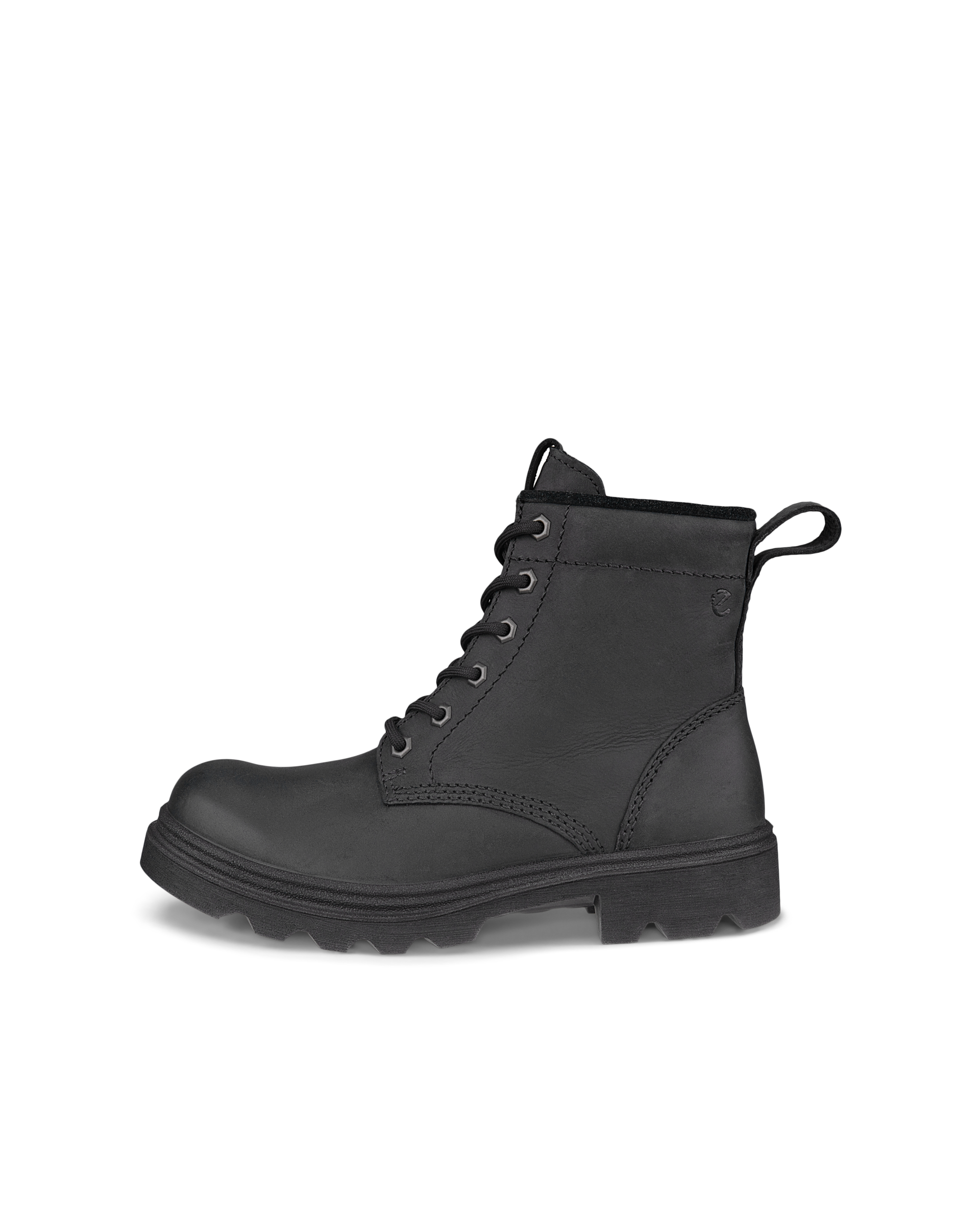 Women's ECCO® Grainer Nubuck Waterproof Lace-Up Boot - Black - Outside