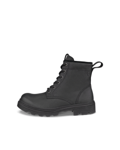 Women's ECCO® Grainer Suede Waterproof Lace-Up Boot - Black - Outside