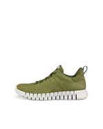 Zapatillas de nobuk ECCO® Gruuv para hombre - Verde - Outside