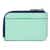 ECCO® Wallet Zipped Grooved Small Leather Wallet - Blue - Back